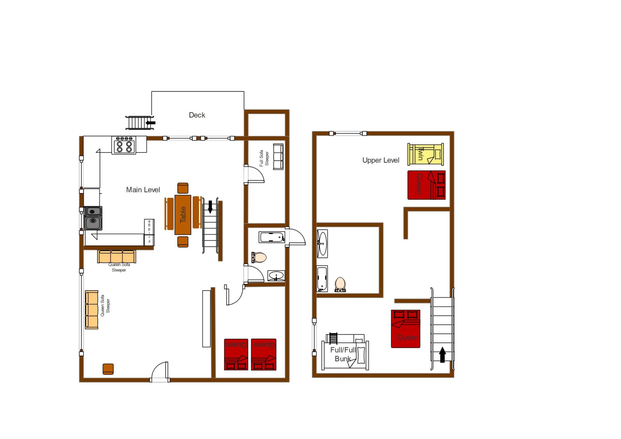 Floor plan of Lakeview house